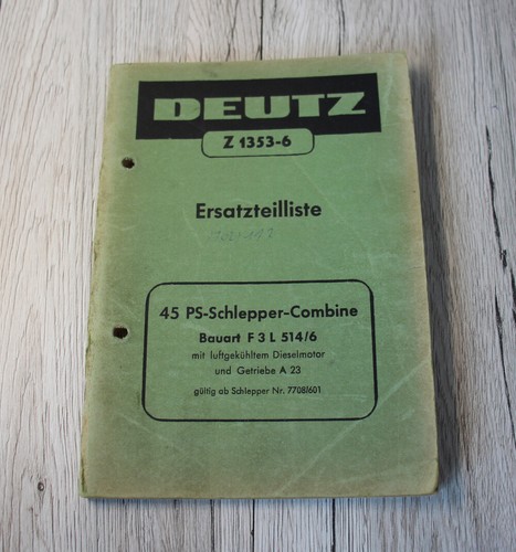 Original deutz ersatzteilliste - original,