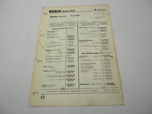 Original bosch service liste - original, service-liste